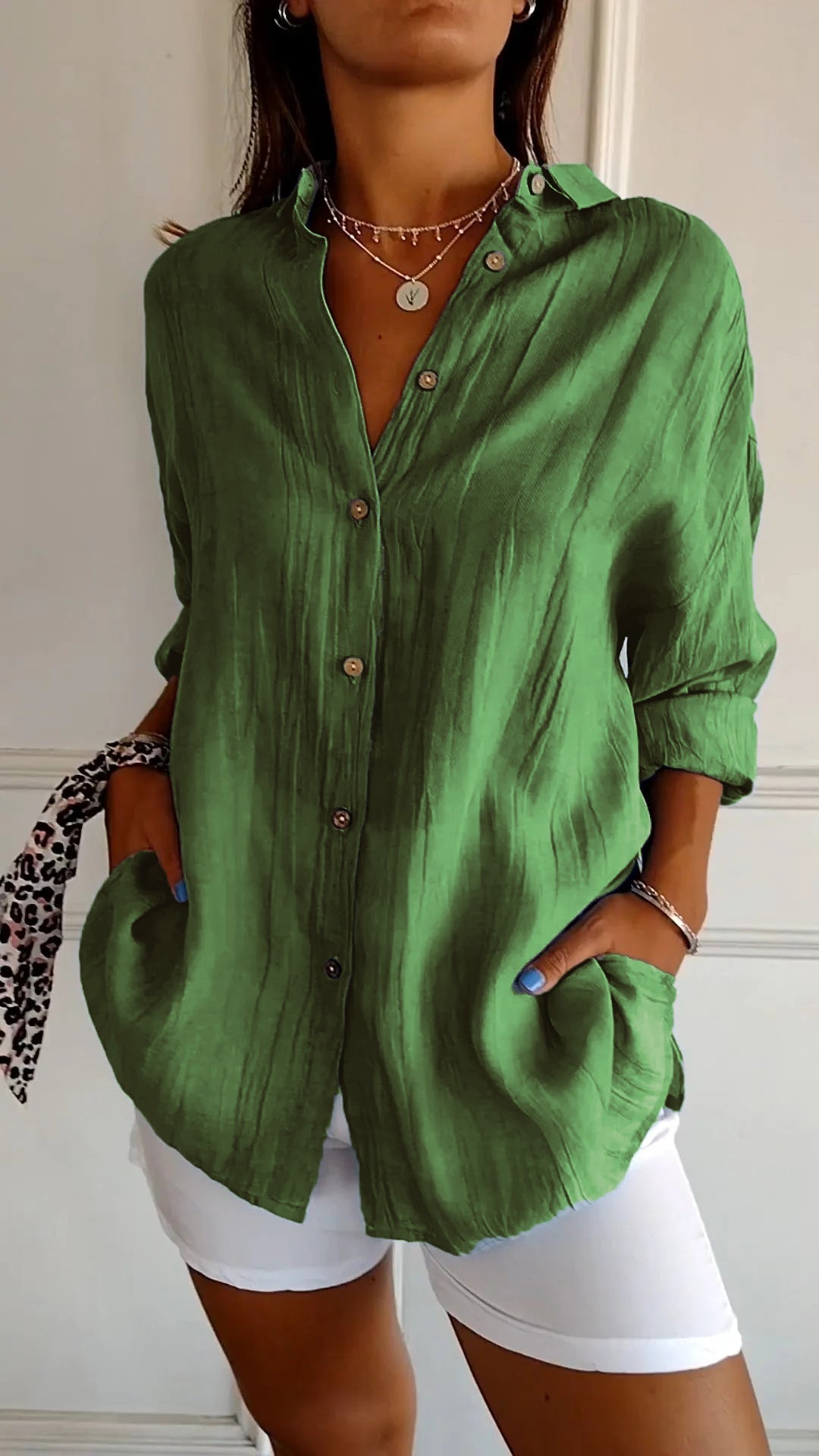 Chemise légère élégante pour femmes | Manches longues