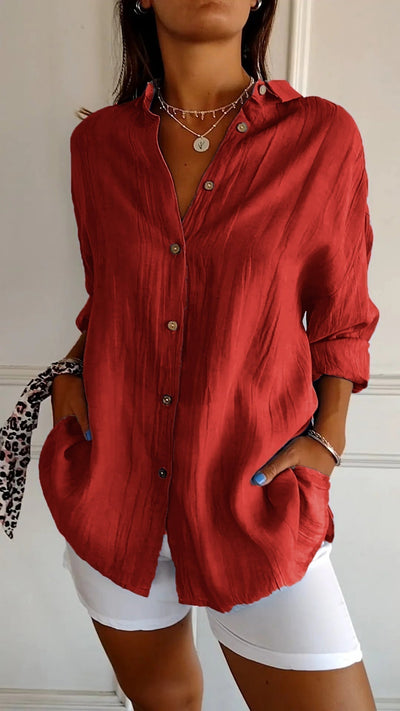 Chemise légère élégante pour femmes | Manches longues