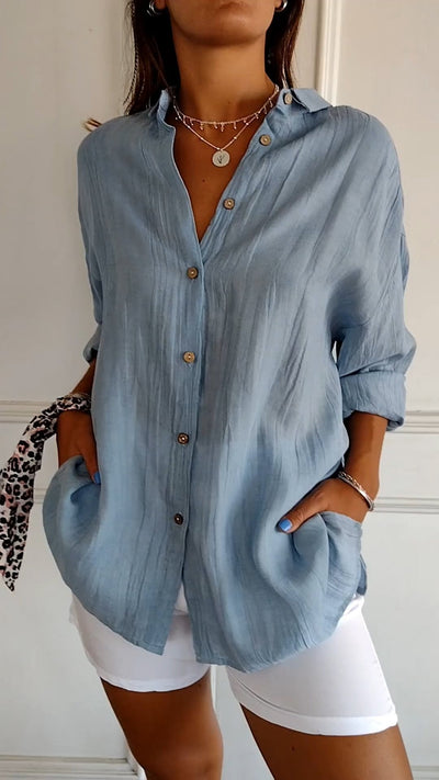 Chemise légère élégante pour femmes | Manches longues