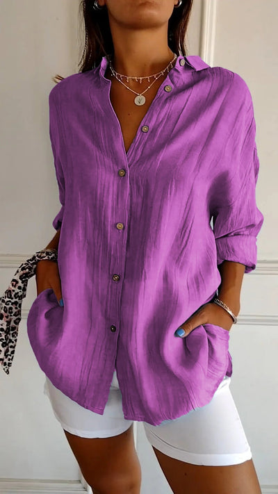 Chemise légère élégante pour femmes | Manches longues