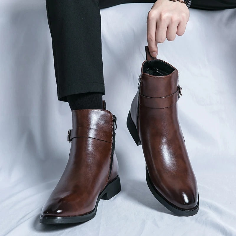 Bottes en cuir élégantes pour hommes | Confort