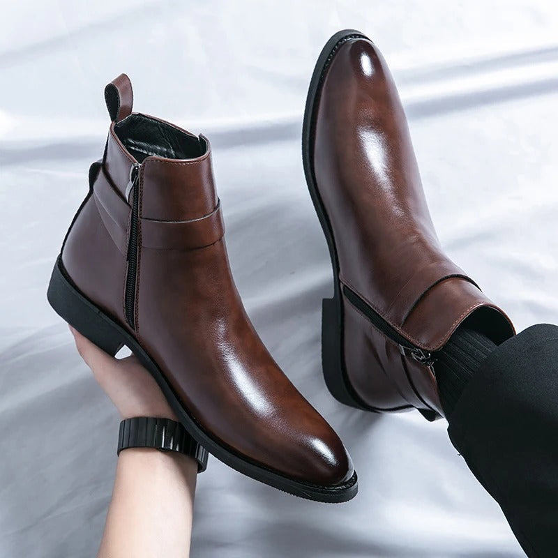 Bottes en cuir élégantes pour hommes | Confort