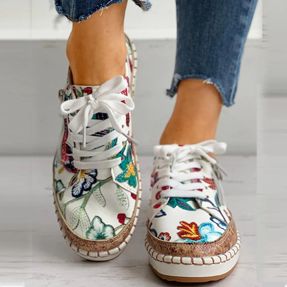 Baskets à fleurs tendance pour femmes | Confort