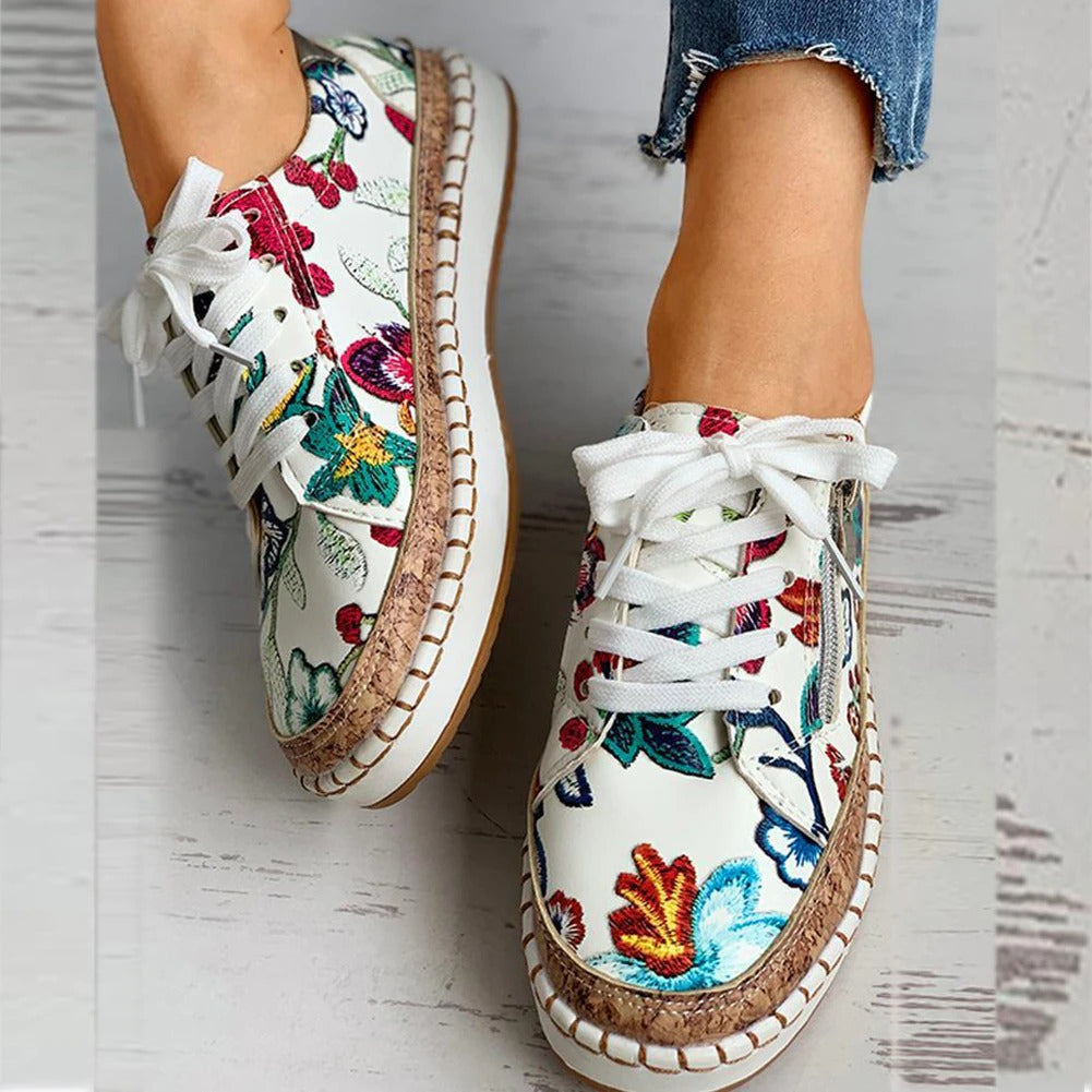 Baskets à fleurs tendance pour femmes | Confort
