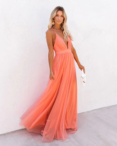 Robe élégante et fluide pour femme | Maxi