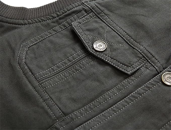 Gilet multi-poches vintage pour hommes | Sans manches
