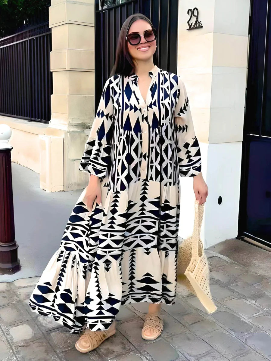 Robe élégante en dentelle pour femmes Royal | Maxi
