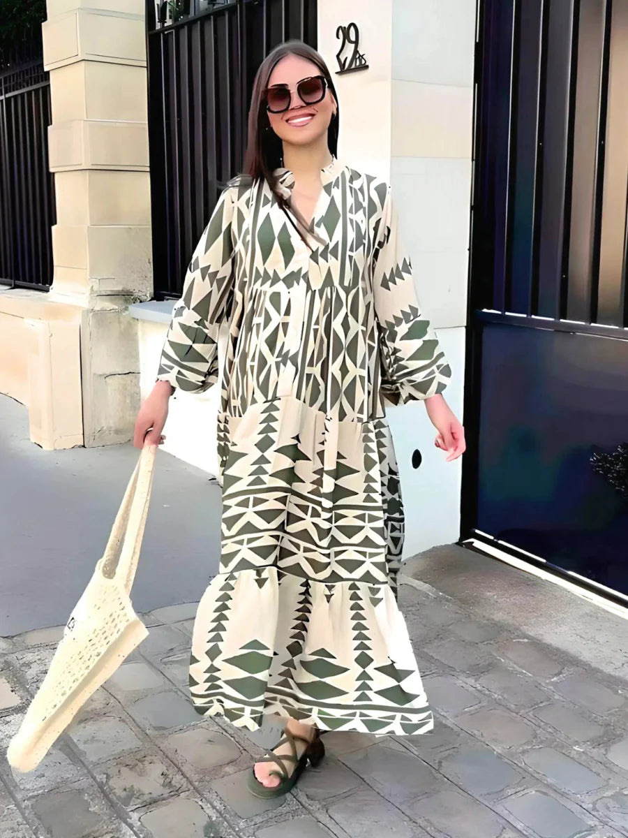 Robe élégante en dentelle pour femmes Royal | Maxi