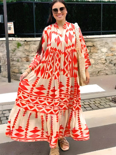 Robe élégante en dentelle pour femmes Royal | Maxi