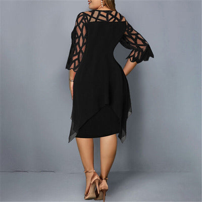 Robe à fleurs pour femmes de taille supérieure | Midi