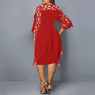 Robe à fleurs pour femmes de taille supérieure | Midi
