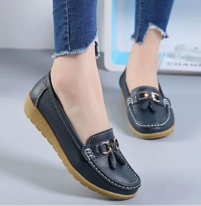 Mocassins en cuir pour femmes | Orthopédie