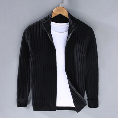 Cardigan en laine Shetland pour homme | Chaud