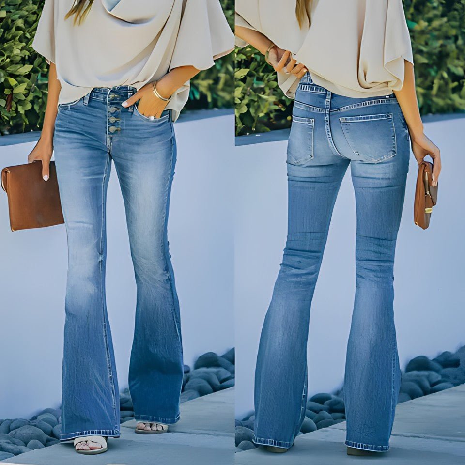 Jeans sculptants à taille haute pour femmes | Flare
