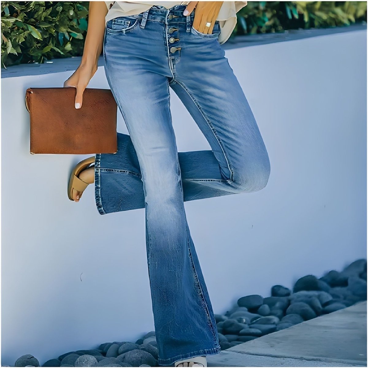 Jeans sculptants à taille haute pour femmes | Flare