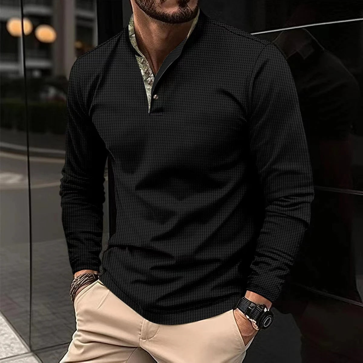 Polo stylé pour hommes | Manches longues