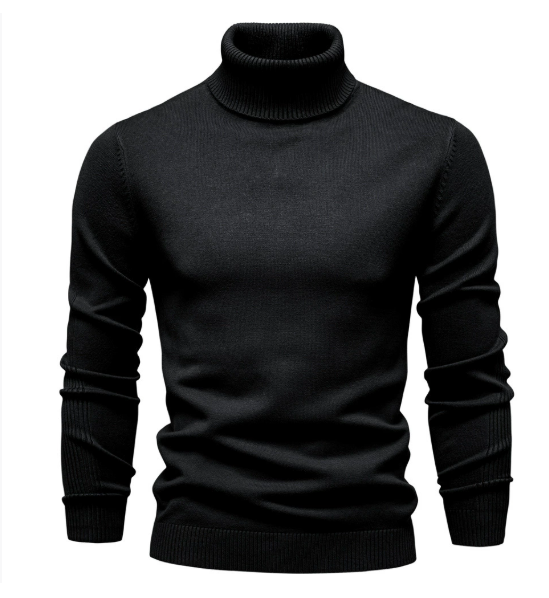 Pull à col roulé classique pour homme | Chaud