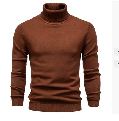 Pull à col roulé classique pour homme | Chaud