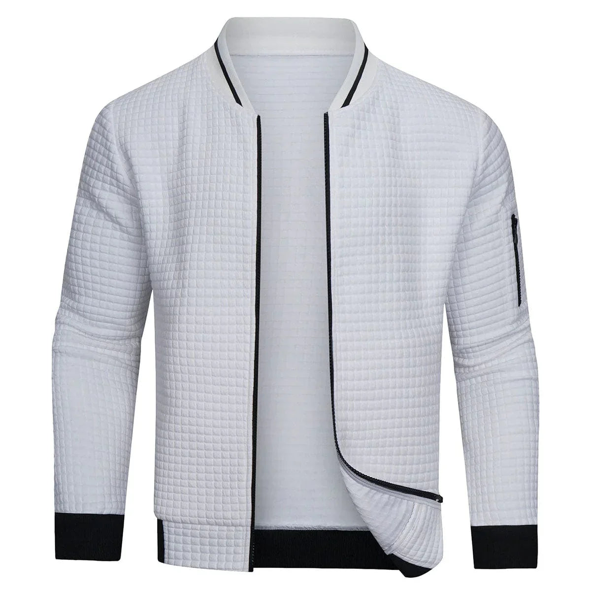 Chandail zippé confortable pour hommes | Chaud