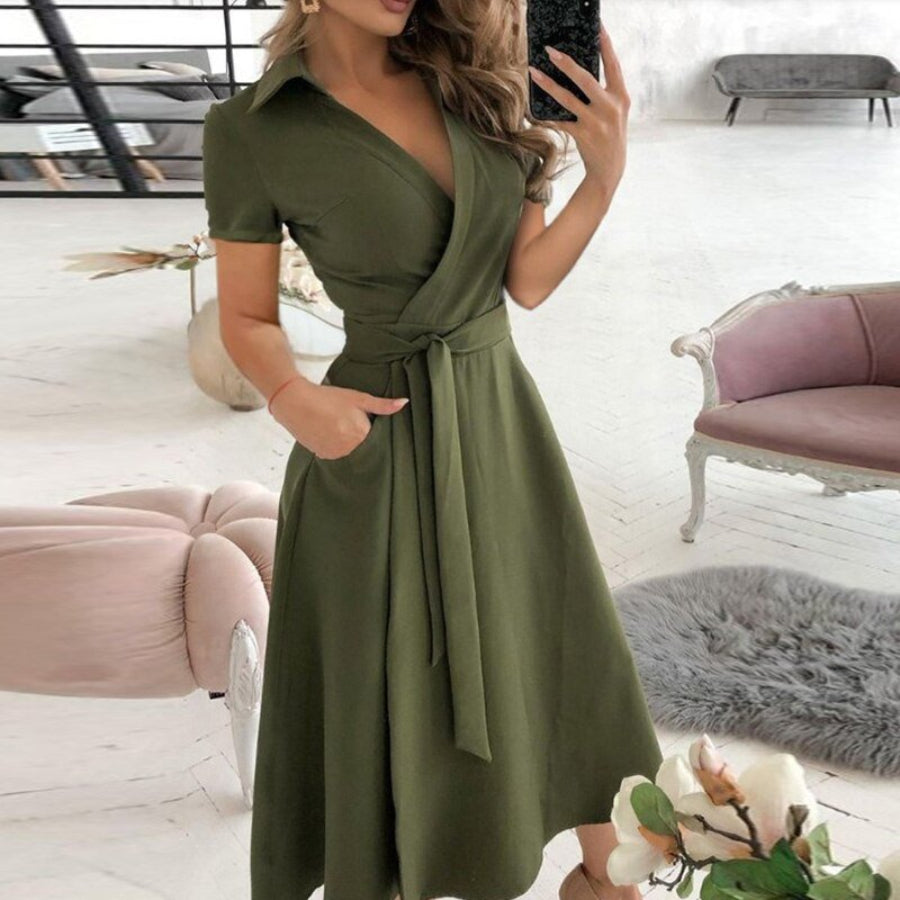 Robe Élégante A Line Pour Femmes | Midi