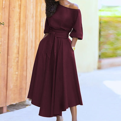 Robe Élégante A Line Pour Femmes | Midi