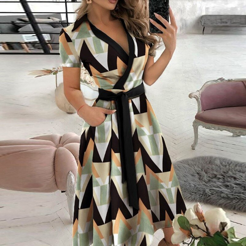 Robe Élégante A Line Pour Femmes | Midi