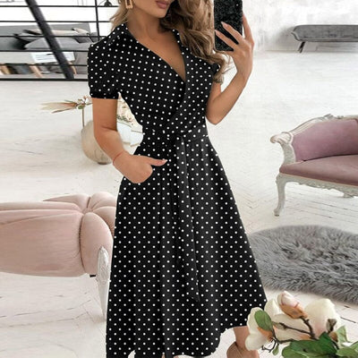 Robe Élégante A Line Pour Femmes | Midi